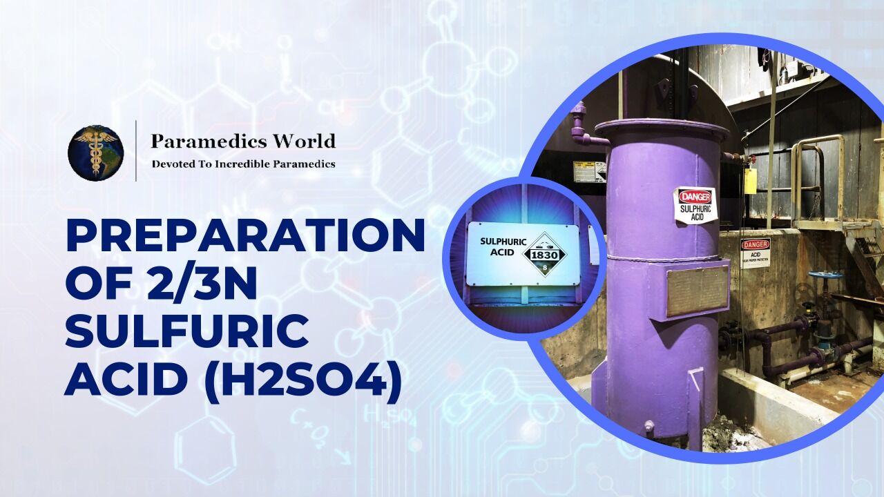 PREPARATION OF 2/3N SULFURIC ACID (H2SO4)